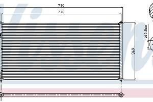 Радиатор кондиционера FORD TOURNEO CONNECT 2002-2013 г.