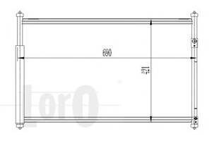 Радіатор кондиціонера GRAND VITARA / ESCUDO (JT) (05-) 1.6 i 16V