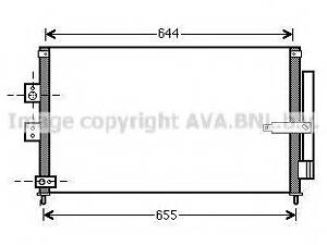 Радіатор кондиціонера HONDA CIVIC VIII (FA, FD) (05-) (вир-во AVA) AVA QUALITY COOLING HD5223D на HONDA BALLADE VIII сед