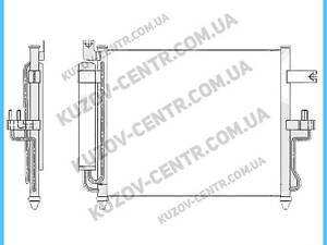 Радиатор кондиционера Hyundai Accent (Хюндай Акцент) 99-05 производитель HCC