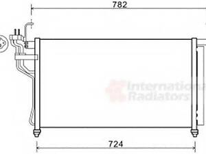 Радиатор кондиционера Hyundai H-1 07-15 (выр-во Van Wezel) VAN WEZEL 82005315 на HYUNDAI SATELLITE