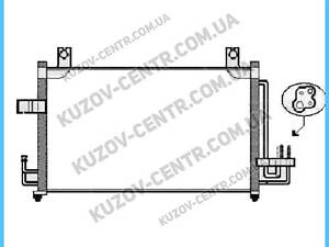 Радіатор кондиціонера Kia (Киа) RIO 00-05 виробник DOOWON