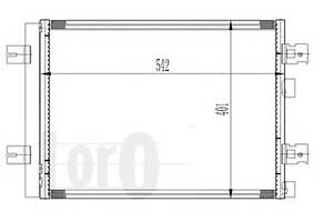 Радіатор кондиціонера Logan/Sandero/DUSTER 1.2i/1.5dCi 04-