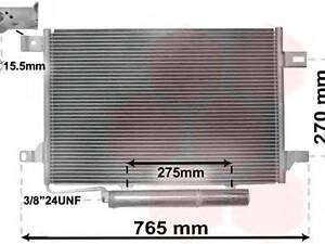 Радіатор кондиціонера MERCEDES A-CLASS W169B-CLASS W245 (вир-во Van Wezel) VAN WEZEL 30005382 на MERCEDES-BENZ A-CLASS (