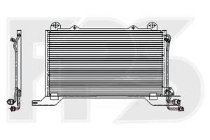 Радіатор кондиціонера Mercedes E-Class W210 1995-1999 (AVA)