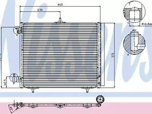 Радиатор кондиционера на 207, 208, C2, C3
