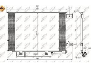 Радиатор кондиционера на A-Class, B-Class
