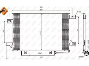 Радиатор кондиционера на A-Class, B-Class
