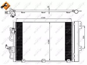 Радиатор кондиционера на Astra H, Zafira B
