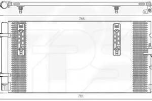 РАДИАТОР КОНДИЦИОНЕРА на AUDI A4 2008- (B8)
