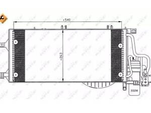 Радиатор кондиционера на Corsa C