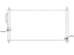Радиатор кондиционера на CR-V