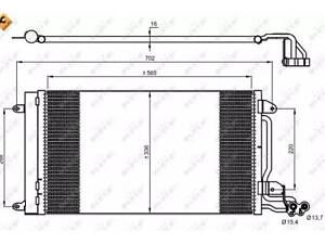 Радиатор кондиционера на Fabia, Ibiza, Polo, Roomster