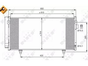 Радиатор кондиционера на Forester, Impreza, XV