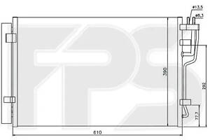 РАДІАТОР КОНДИЦІОНЕРА на HYUNDAI ELANTRA 2006-2010 (HD)