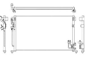 Радиатор Кондиционера на Lancer