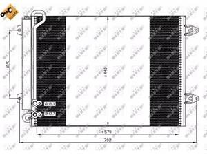 Радиатор кондиционера на Passat, Passat B6, Passat B7, Passat CC