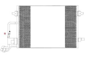 Радиатор Кондиционера на Passat B5, Superb