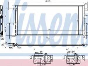 Радіатор кондиціонера NISSENS 940626 на FORD MONDEO V Наклонная задняя часть