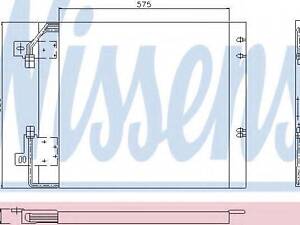 Радiатор кондицiонера NISSENS 94114 на FIAT CROMA (154)