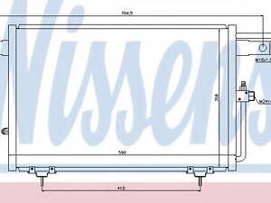 Радiатор кондицiонера NISSENS 94213 на AUDI 100 седан (4A, C4)