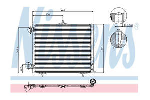 Радіатор кондиціонера Nissens 94595