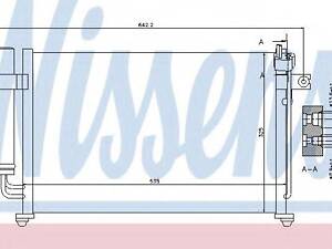 Радiатор кондицiонера NISSENS 94647 на HYUNDAI CLICK (TB)