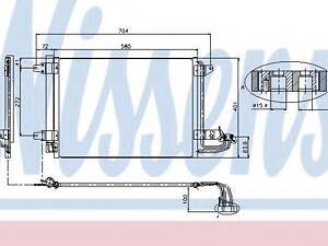 Радиатор кондиционера NISSENS 94684 на SEAT LEON (1P1)
