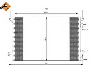 Радіатор кондиціонера NRF 35467 на FIAT CROMA (194)