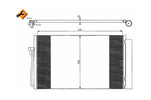 Радіатор кондиціонера NRF 35538