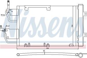 Радиатор кондиционера OPEL ASTRA H (A04) / OPEL ZAFIRA B (A05) 2004-2019 г.