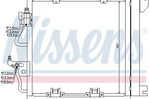 Радиатор кондиционера OPEL ASTRA H (A04) / OPEL ZAFIRA B (A05) 2004-2019 г.