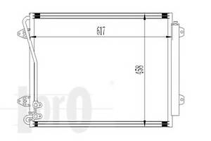 Радіатор кондиціонера Passat 1.4-3.6 07-16