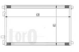 Радіатор кондиціонера Renault Megane II/Scenic II 1.4-2.0/1.5D/1.9D 02-