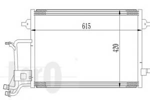 Радіатор кондиціонера SKODA Octavia 05-