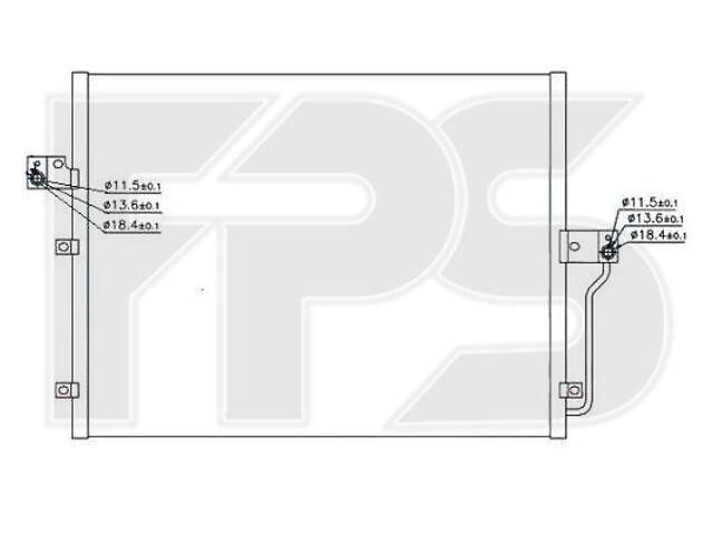 Радіатор кондиціонера Ssang Yong - Фото 1