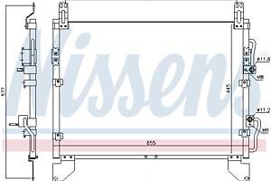 Радиатор кондиционера SSANGYONG REXTON / REXTON (GAB_) 2002-2012 г.