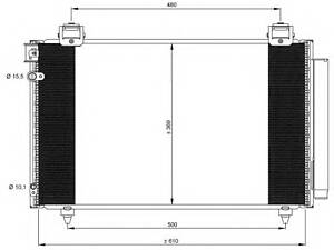 Радіатор кондиціонера Toyota Avensis 1.6-2.4 03.03-11.08 35592