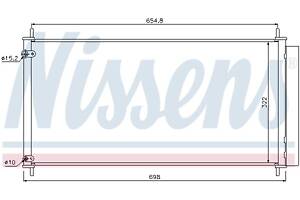 Радиатор кондиционера TOYOTA VERSO (_R2_) / TOYOTA AURIS (_E15_) 2006-2018 г.
