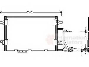 Радиатор кондиционера VAN WEZEL 03005137 на AUDI CABRIOLET (8G7, B4)