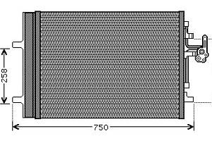 Радиатор кондиционера VOLVO V40 (525) / VOLVO S80 (124) 2006-2019 г.