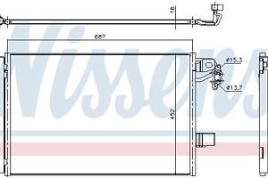 Радиатор кондиционера VW CALIFORNIA T5 (7EC, 7EF, 7EG, 7HF) 2003-2015 г.