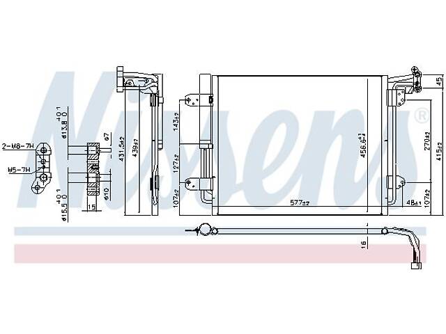 Радиатор кондиционера VW TIGUAN (5N_) 2007-2018 г.