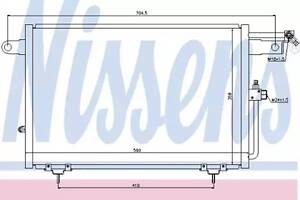 Радиатор кондиционера на 100