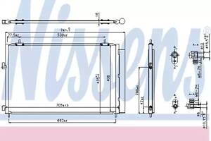 Радиатор кондиционера на Rav 4
