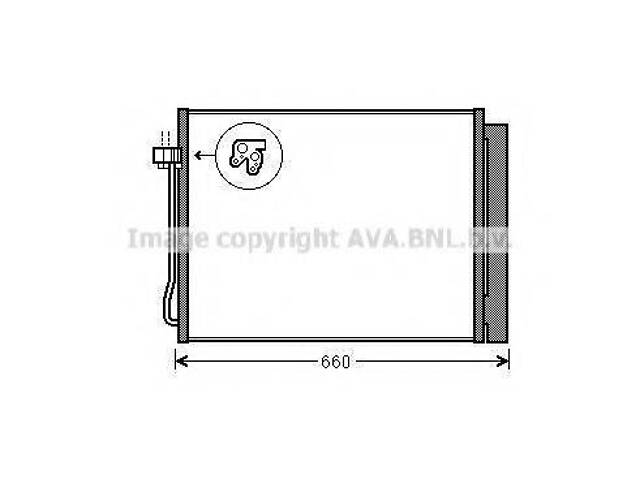 Радіатор кондиціонера AVA QUALITY COOLING BWA5377D на BMW X5 (E70) - Фото 1