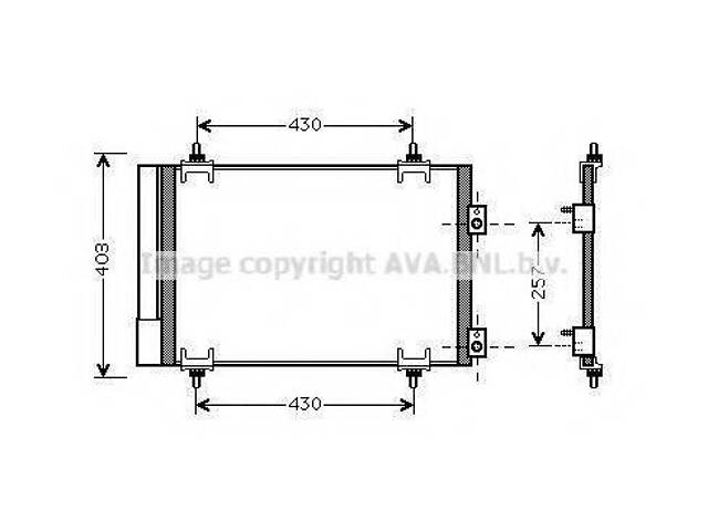 Радіатор кондиціонера AVA QUALITY COOLING CNA5231D на CITROËN C4 II (B7) - Фото 1