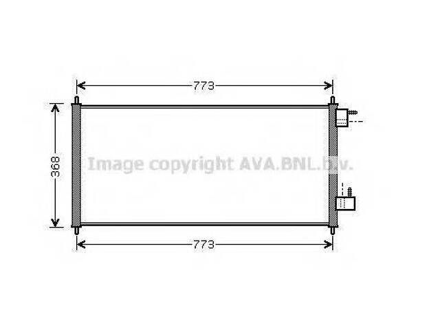 Радіатор кондиціонера AVA QUALITY COOLING FDA5361 на FORD TRANSIT CONNECT (P65_, P70_, P80_) - Фото 1