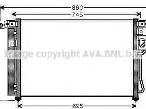 Радіатор кондиціонера AVA QUALITY COOLING HY5176D на HYUNDAI SANTA FÉ II (CM)