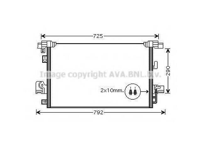 Радіатор кондиціонера AVA QUALITY COOLING MT5210D на MITSUBISHI OUTLANDER SPORT (GA_W_) - Фото 1